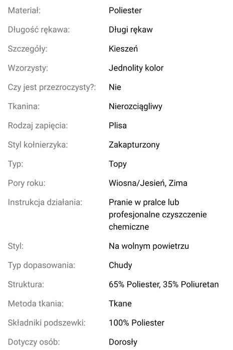 Jesienno -zimowa męska kurtka z kapturem