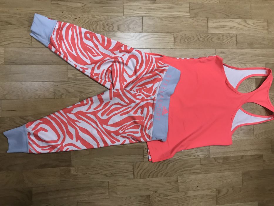 Komplet sportowy dres Legginsy Top Adidas Stella McCartney S