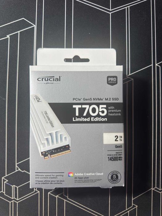 SSD Crucial T705 Gen5 NVMe 2TB Edição Limitada