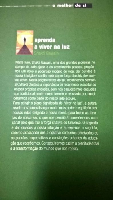 Aprenda a Viver na Luz - Shakti Gawain (portes incluídos)