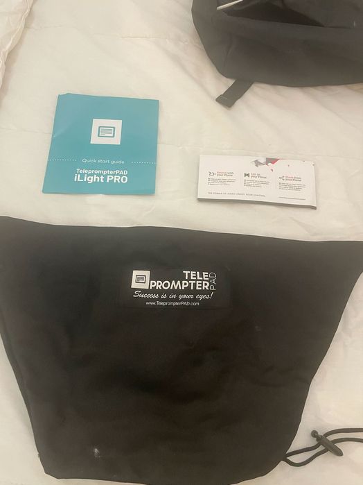 Super Kit com Ring Light, Teleprompt e microfone. Tudo novo!