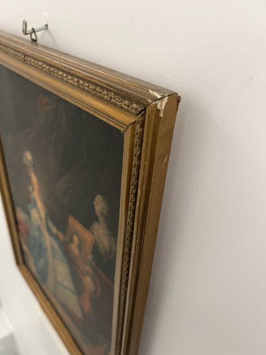 Quadro Vintage com moldura dourada
