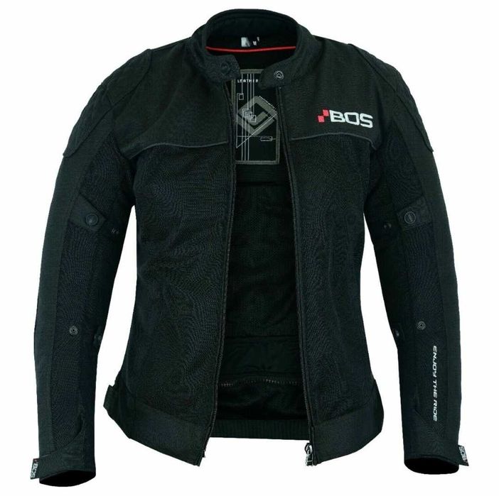 Casaco de verão preto senhora c/proteções mota scooter novo