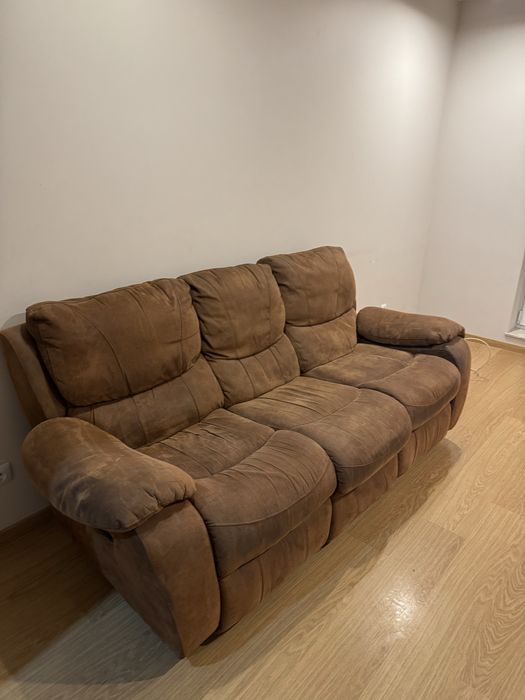 Kanapa brazowa rozkladana