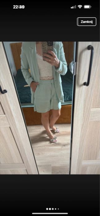 Garnitur spodenki plus marynarka Mohito rozmiar 32/36