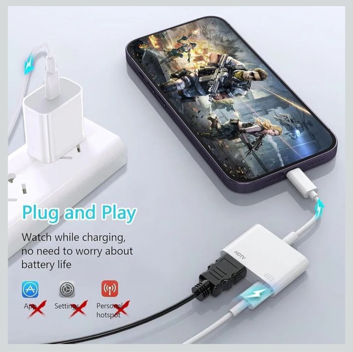 Oliveria Adapter Lightning HDMI Adapter iPhone HDMI do iPhone'a