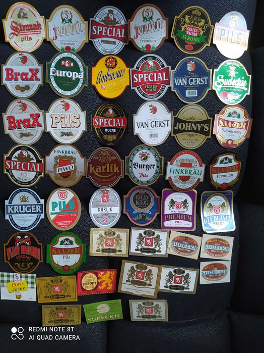 Browar Głubczyce zestaw 45 szt etykiet na piwo