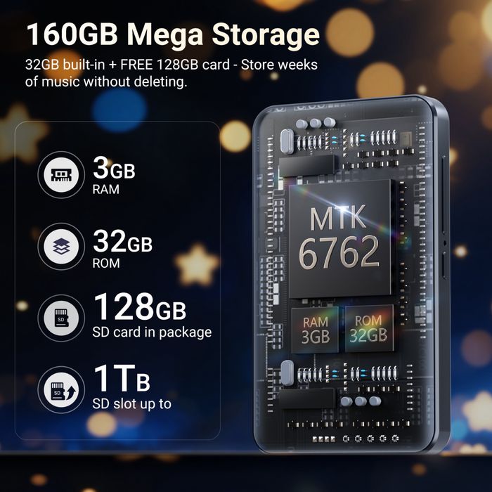 MECHEN H10 160GB Android MP3 Hi-Fi плеєр Spotify Wi-Fi Bluetooth новий запакований на подарунок