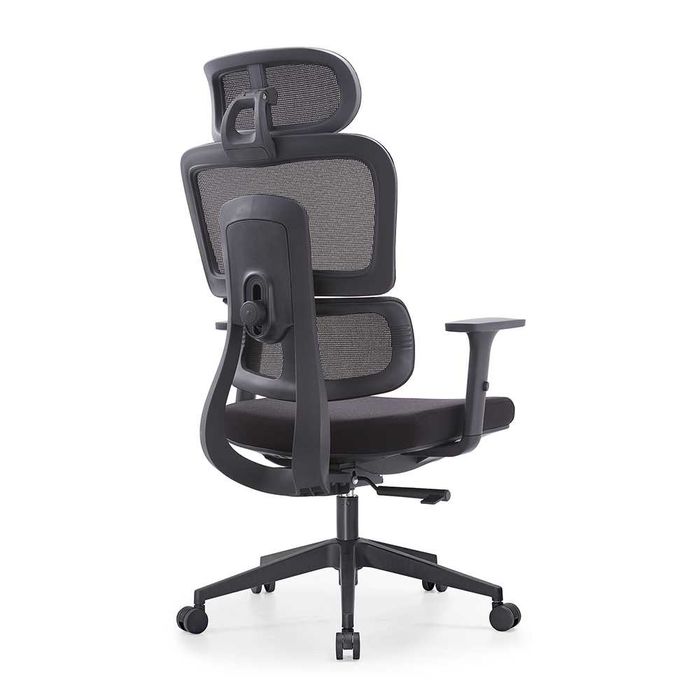 Ergonomiczny fotel obrotowy biurowy SITLAB Active - czarny