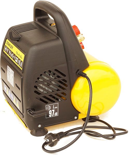 Stanley Kompresor Sprężarka 6l 8 Bar + Zestaw 6el.