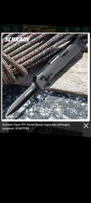 Nóż sprężynowy Schrade SCHOTF8BS
