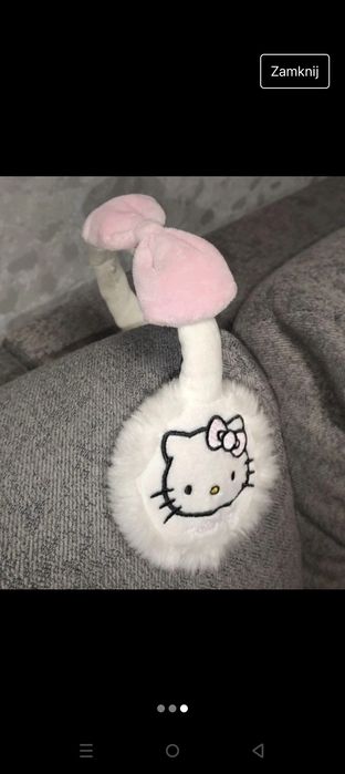 Cudowne nauszniki hello kitty sanrio