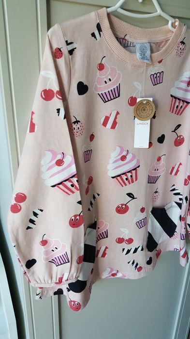 Nowa bluzka tunika Lindex r.110cm 4-5lat
