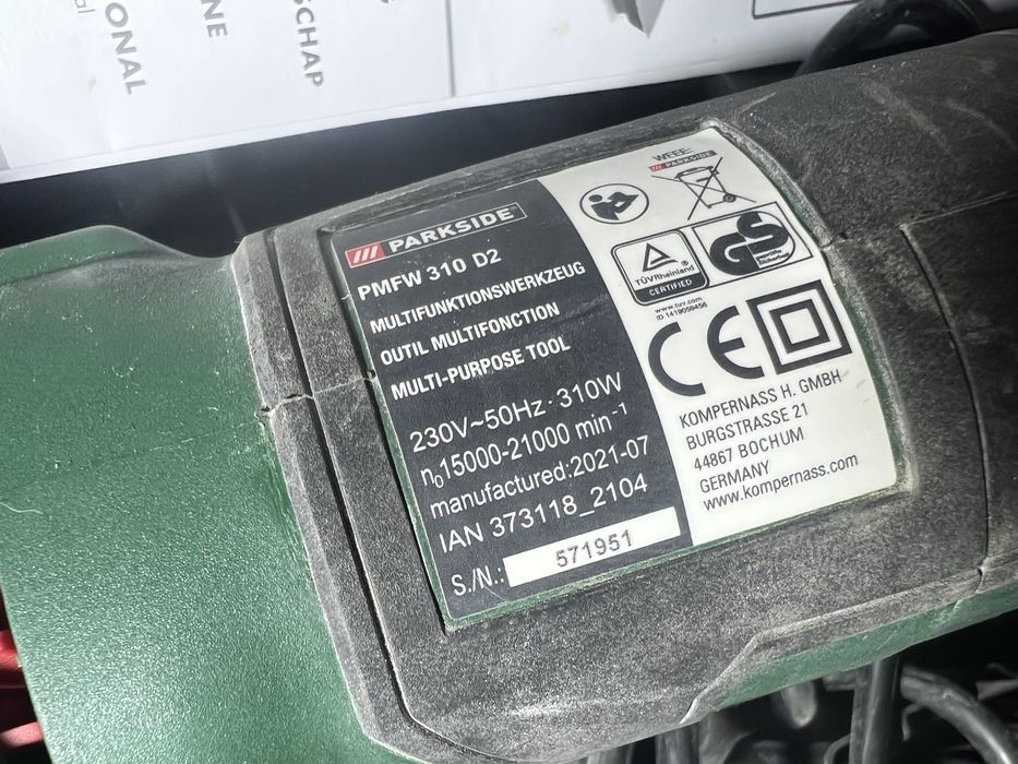 Реноватор PARKSIDE PMFW 310 D2