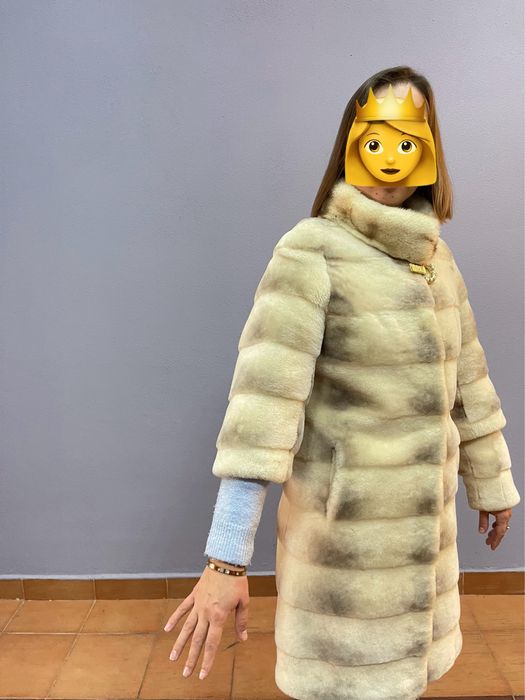 Продам натуральную шубу, мутон с норкой р. 36-38