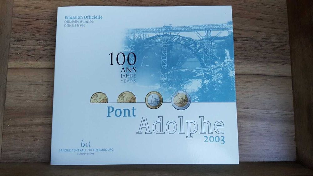 Set Conjunto Euro - Luxemburgo 2003 BNC 1ct até 2 euro