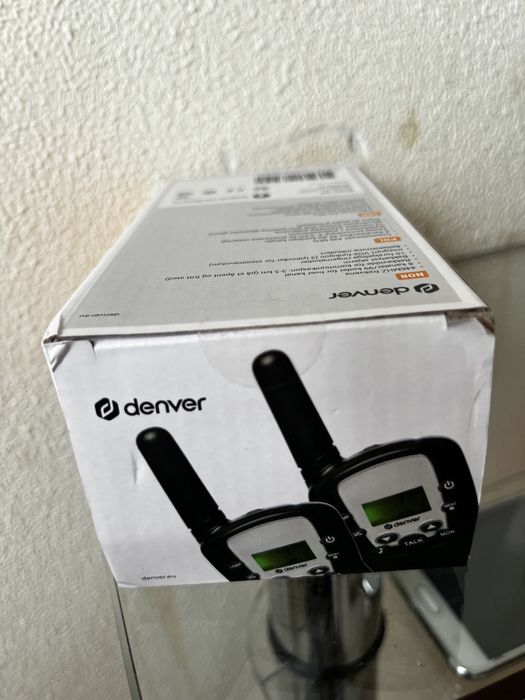 Рація Denver. Нові. Рация, 2 трубки,  8 каналов,  встроенный фонарик