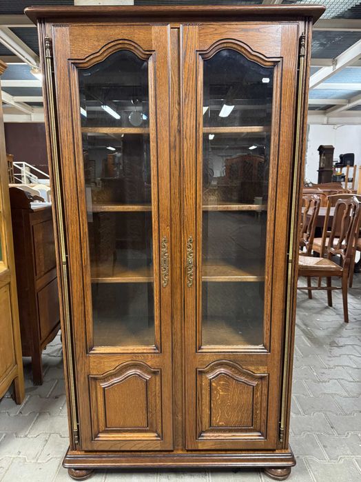 Witryna dwudrzwiowa witryna rustykalna witryna drewniana dąb