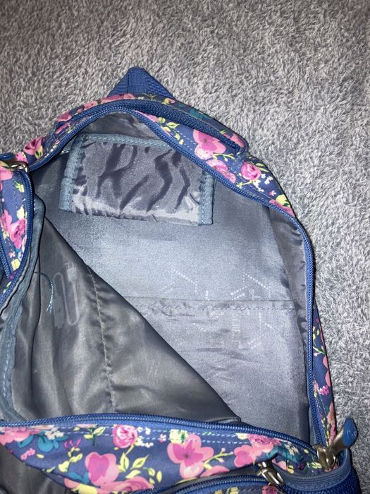 Plecak szkolny w kwiatki