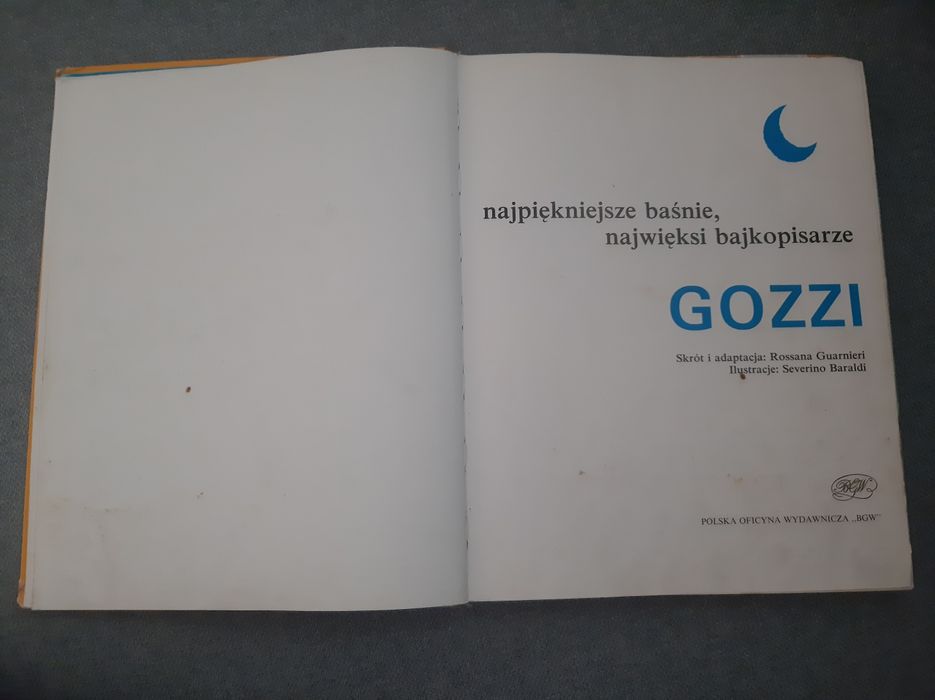 Baśnie Carlo Gozzi baśnie włoskie Rossanna Guarnieri Severino Baraldi