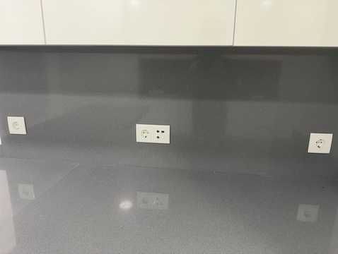 Silestone Pomo Cinza - 2 Bancadas + Península + Backsplash | Sem Uso