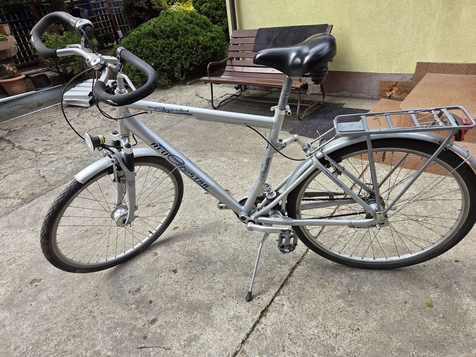 Rower aluminiowy trekingowy na kołach 28 7 przerzutek 28