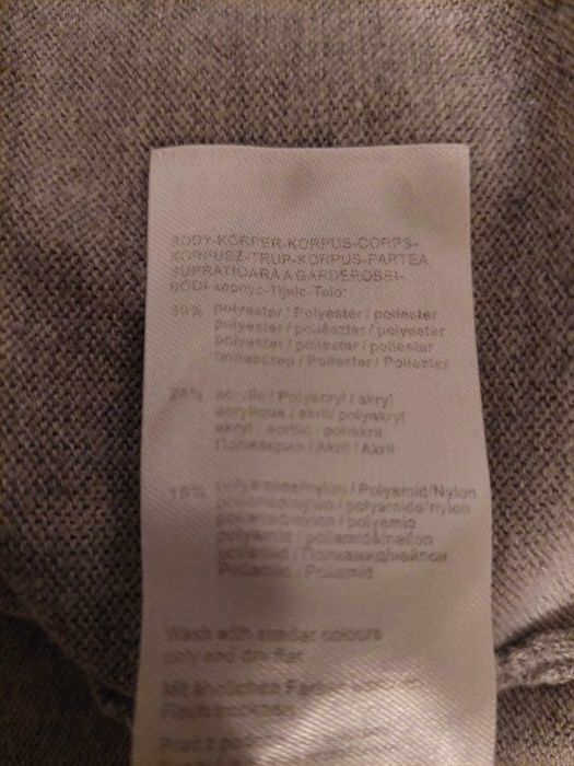 Kardigan damski szary.