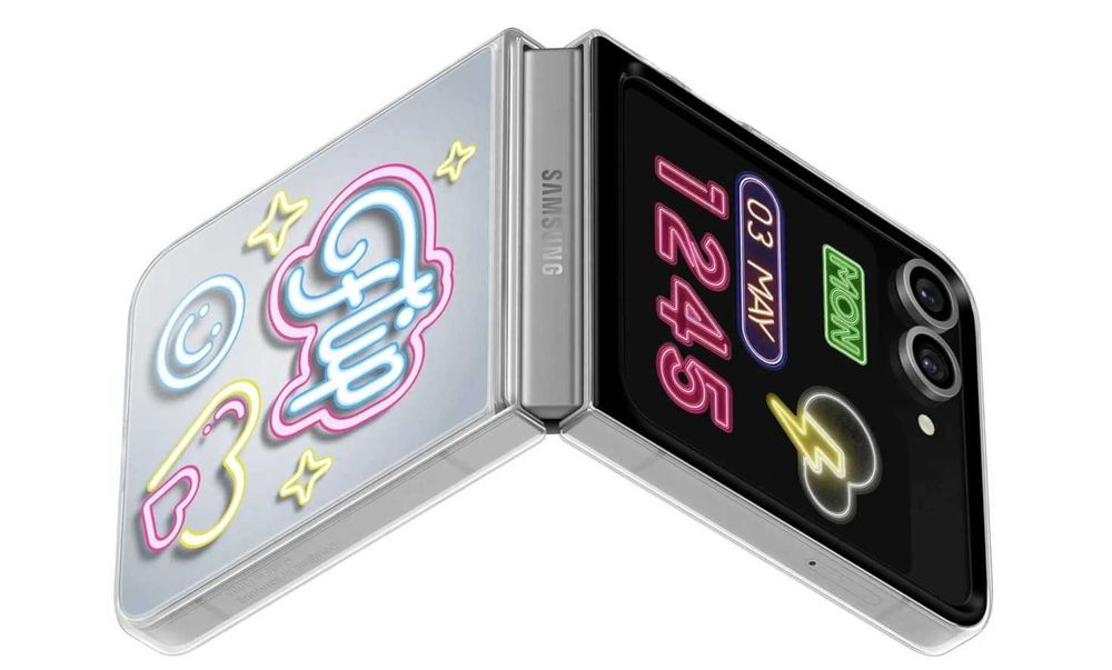 Оригинальный светящийся чехол Samsung Z Flip 6 Flipsuit Case SM-F741b
