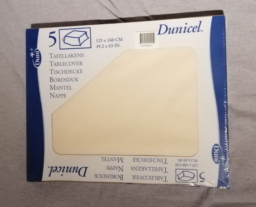 Obrus Duni, Dunicel, 5 szt. 125x160 cm, kremowy