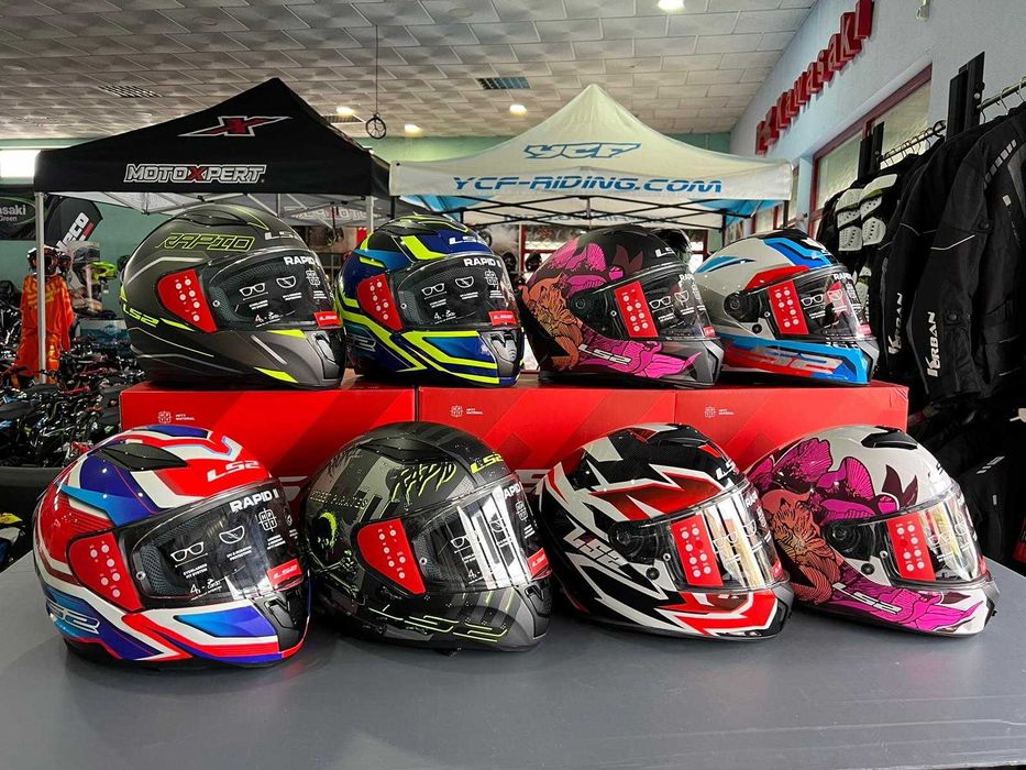 Capacete fechado / integral / modular / cross / aberto moto LS2