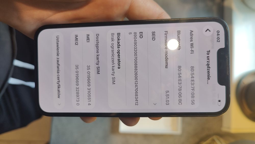 Sprzedam iPhone 13, nie naprawiany, dobry stan