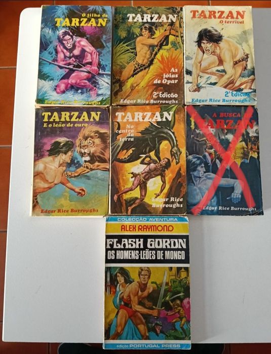 25 Livros Bonanza, Tarzan e Coleção Heidi anos 60