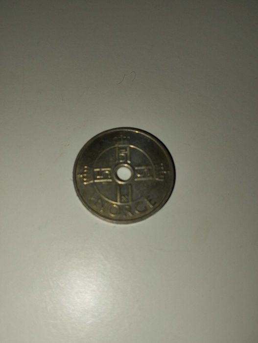 Moeda Noruega 1 Krone 2010
