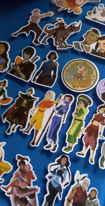 autocolantes The Last Airbender e Legend of Korra, stickers