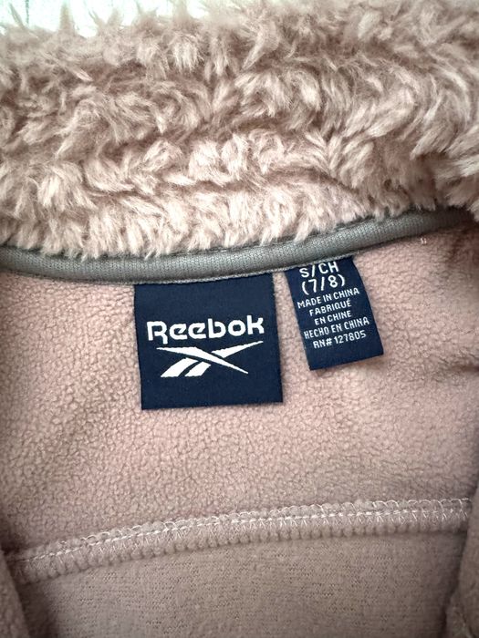 Ciepła bluza kurtka różowa Reebok 122 128 miś