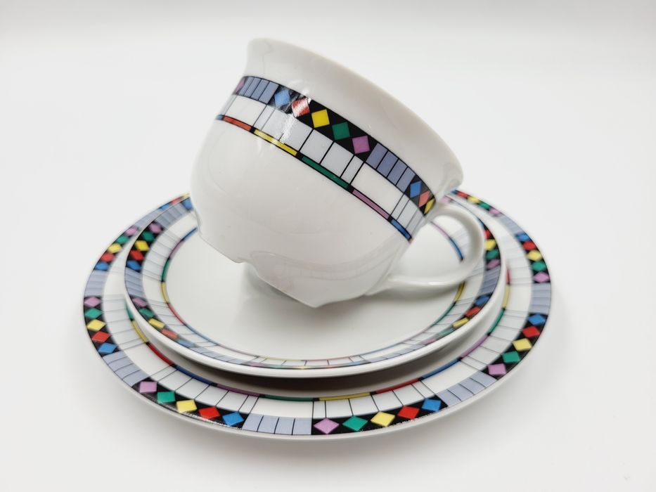 Piękna porcelanowa śniadaniówka Wawel filiżanka PRL