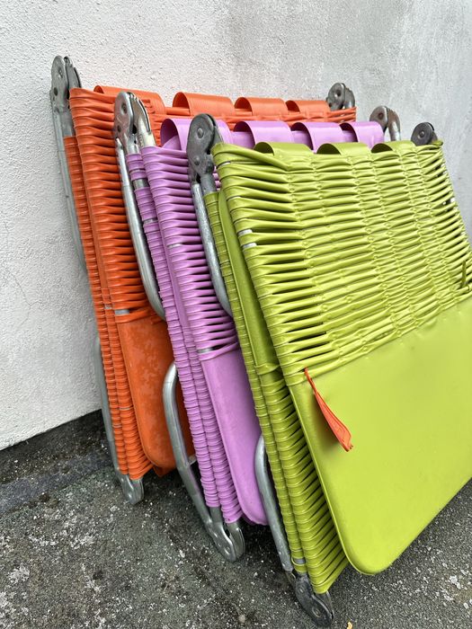 Komplet leżaków lata 70