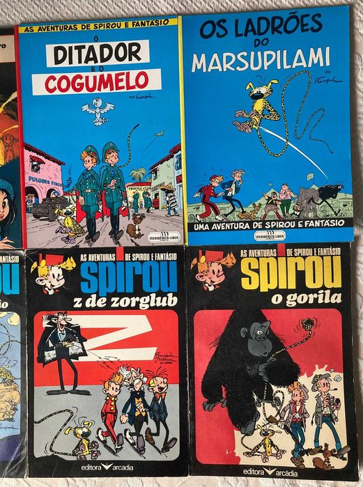 Conjunto de 8 Livros As Aventuras de Spirou e Fantásio [títulos na descrição]