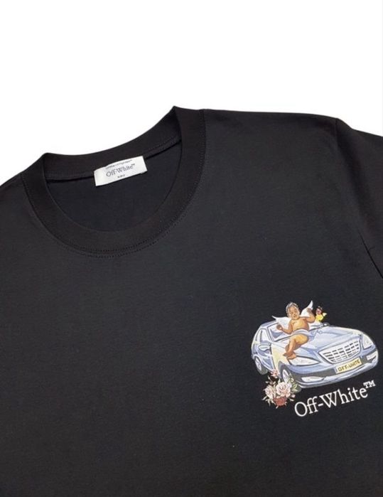 Футболка Off-White чорна | Розмір M | Нова | Premium якість