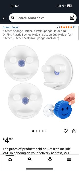 2 Suportes de Esponjas de Cozinha