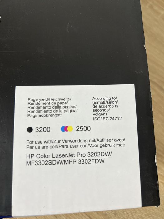 Набір тонер-картриджів HP 219X 4 шт для кольорового принтера