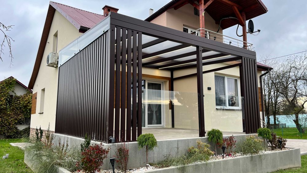 NOWOCZESNA Zabudowa Tarasu, Zadaszenie tarasu, Pergola, ogród zimowy