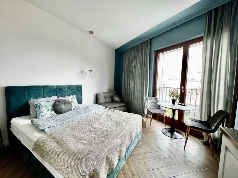 Przytulne studio z dużym łóżkiem dla 2-3 osóbTOP widok!na doby/h M14