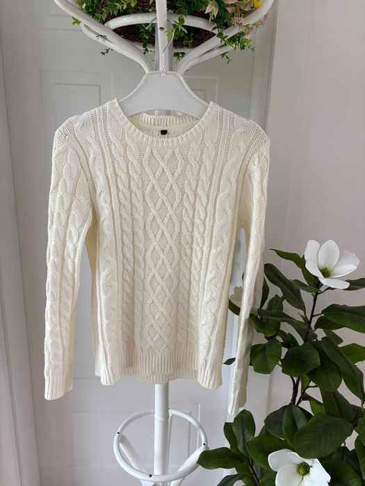 Sweter kremowy damski