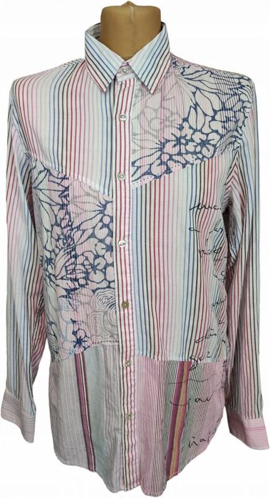 Desigual ciekawa koszula mix wzorów rozm. L