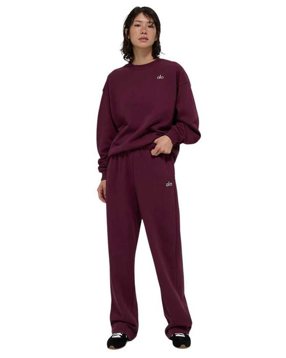 Штани спортивні Alo Yoga Accolade Straight Leg Sweatpant Burgundy