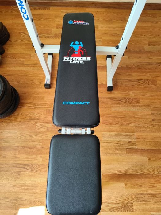 Продам скамью для жима лёжа+штанга 105кг Interatletika