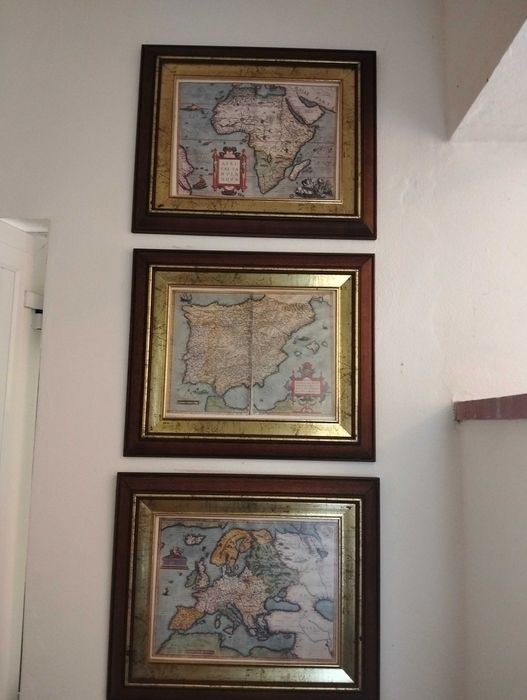 Quadros de mapas antigos