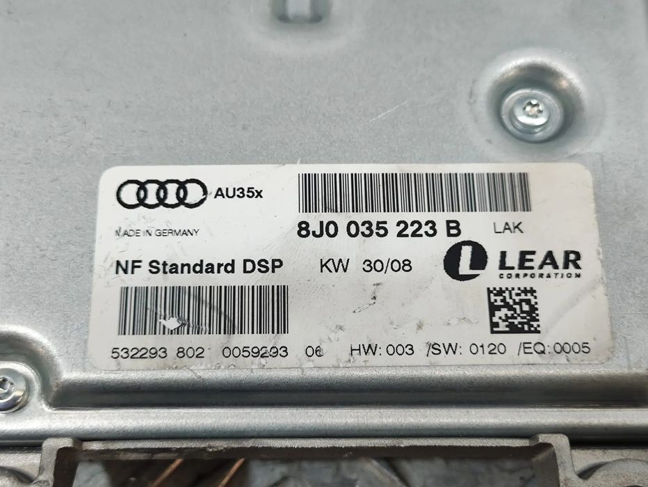 Amplificador Som Audio Colunas Lear Original Audi TT 8J 8J0035223B