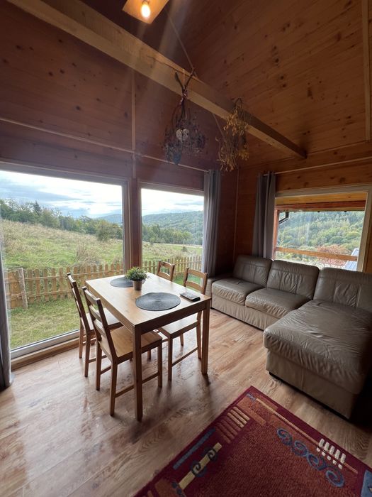 Domek całoroczny Bieszczady  ogrodzony kominek, altana, grill